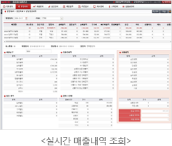 실시간 매출내역 조회